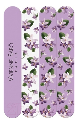 Vivienne Sabo Набор пилочек для ногтей Salon-A-Maison Nail File 4шт