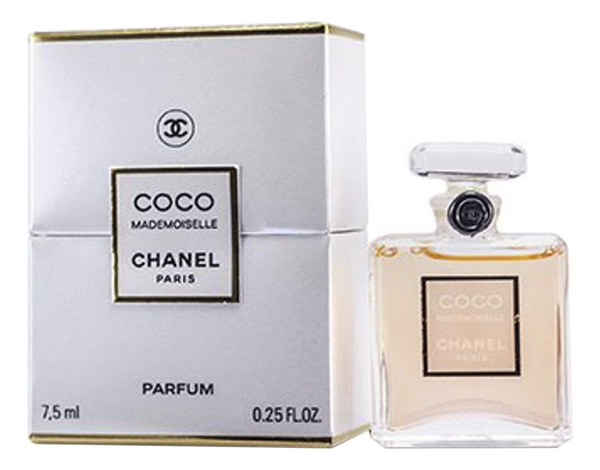 Стоят духи. Coco Mademoiselle Chanel Parfum 7.5 ml. Духи 7.5 Шанель мадемуазель Коко. Chanel Coco Parfum 7,5мл.. Коко Шанель мадмуазель духи 7.5 мл.