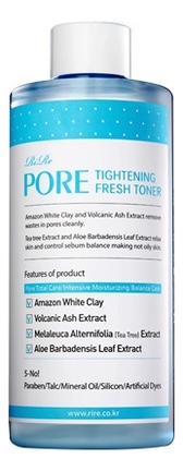 

Тонер для сужения пор Pore Tightening Fresh Toner 300мл