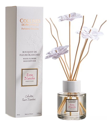 

Ароматический диффузор Fleurs Blanches 200мл: White Rose, Ароматический диффузор Fleurs Blanches 200мл