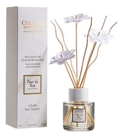 

Ароматический диффузор Fleurs Blanches 200мл: Rice Flower, Ароматический диффузор Fleurs Blanches 200мл