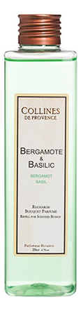 Наполнитель для диффузора Accords Parfumes 200мл: Bergamot-Basil наполнитель для диффузора accords parfumes 200мл blackcurrant camellia