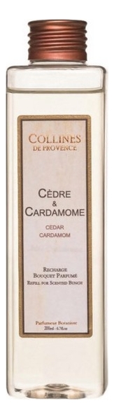 Наполнитель для диффузора Accords Parfumes 200мл: Cedar-Cardamom наполнитель для диффузора accords parfumes 200мл blackcurrant camellia
