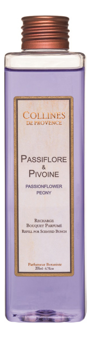 Наполнитель для диффузора Accords Parfumes 200мл: Passionflower-Peony наполнитель для диффузора accords parfumes 200мл blackcurrant camellia
