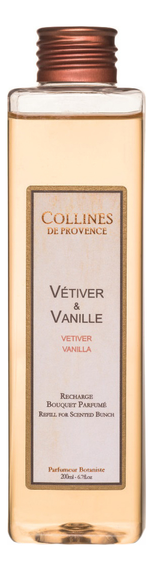 Наполнитель для диффузора Accords Parfumes 200мл: Vetiver-Vanilla наполнитель для диффузора accords parfumes 200мл blackcurrant camellia