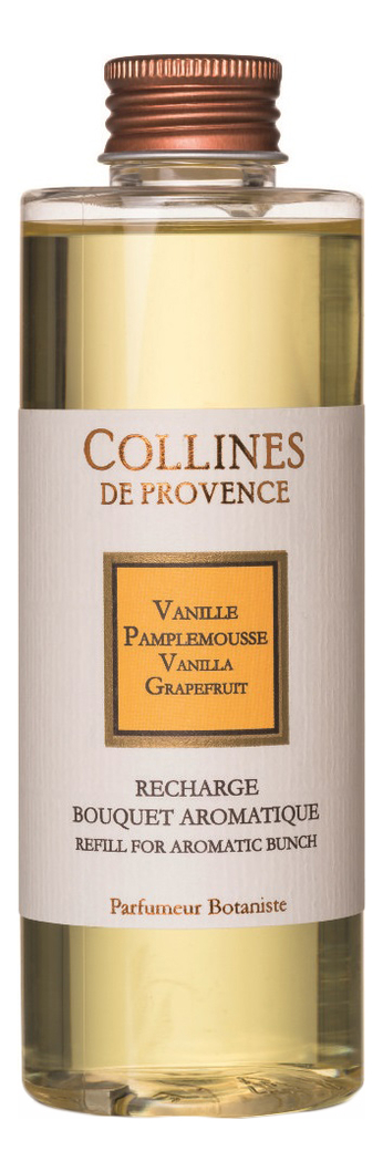 

Наполнитель для диффузора Les Naturelles 200мл: Vanilla-Grapefruit, Наполнитель для диффузора Les Naturelles 200мл