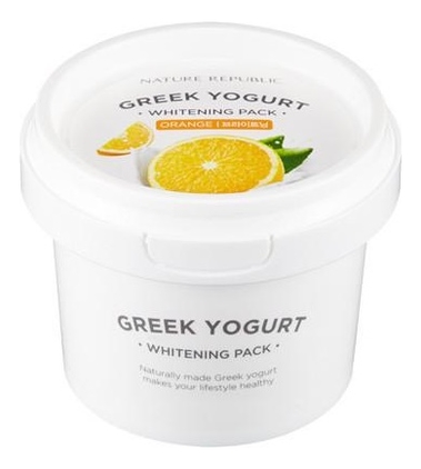 Маска для лица йогуртовая осветляющая с экстрактом апельсина Greek Yogurt Whitening Pack 130мл