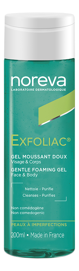 Мягкий очищающий гель для лица и тела Exfoliac Gentle Foaming Gel: Гель 200мл