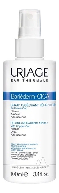 Спрей для тела Bariederm Cica-Spray Assechant Reparateur Au Cu-Zn 100мл от Randewoo