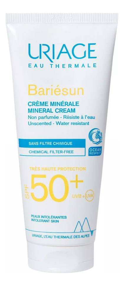 Солнцезащитный минеральный крем Bariesun Creme Minerale SPF50+ 100мл: Крем 100мл