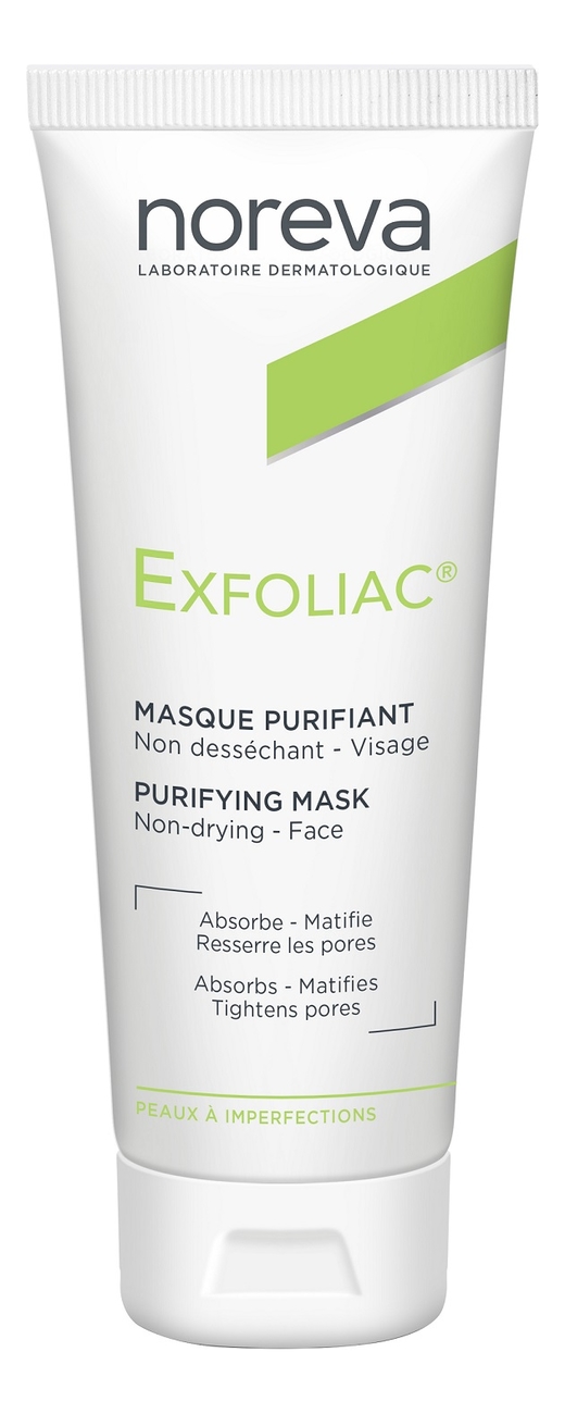 Noreva отшелушивающая маска для лица exfoliac deep cleansing mask 50мл ...