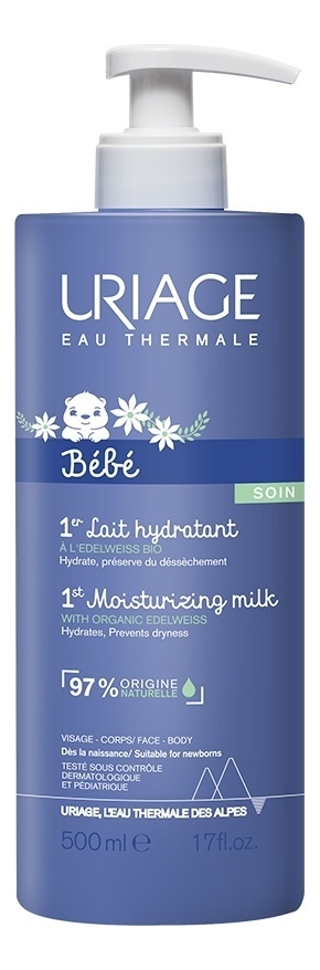 Молочко увлажняющее для детей и новорожденных Bebe 1ere Lait Hydratant 500мл: Молочко 500мл