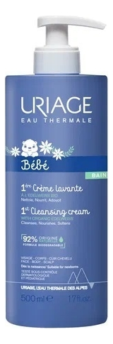 Очищающий пенящийся крем для детей и новорожденных Bebe 1ere Creme Lavante: Крем 500мл