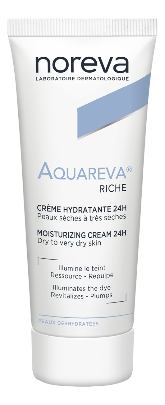 Увлажняющий крем для сухой кожи лица Aquareva 24H Moisturising Cream Rich Textured 40мл