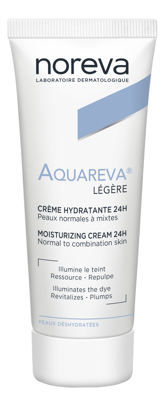 Увлажняющий крем для нормальной и комбинированной кожи Aquareva 24H Moisturizing Cream Legere 40мл увлажняющий крем для нормальной и комбинированной кожи aquareva 24h moisturizing cream legere 40мл