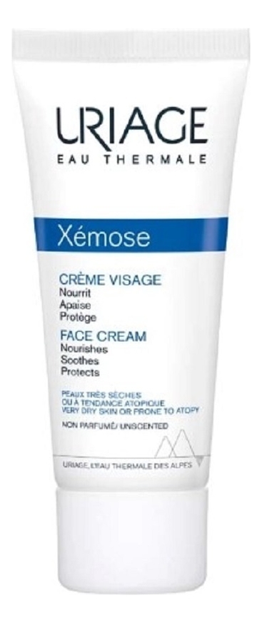 Крем для сухой и чувствительной кожи лица Xemose Creme Visage 40мл, Uriage  - Купить