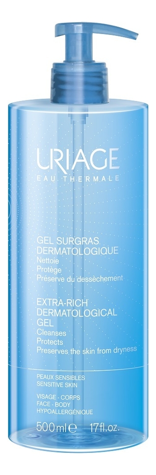 

Очищающий гель для лица и тела Eau Thermale Gel Surgras Dermatologique: Гель 500мл, Очищающий гель для лица и тела Eau Thermale Gel Surgras Dermatologique