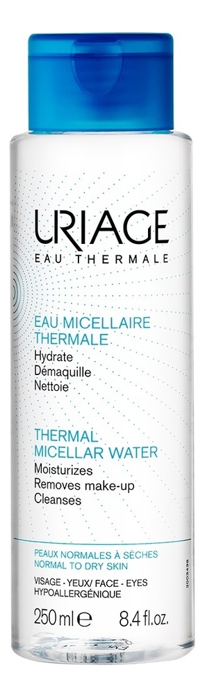 

Мицеллярная вода для сухой и нормальной кожи Eau Thermale Micellaire: Вода 250мл, Мицеллярная вода для сухой и нормальной кожи Eau Thermale Micellaire