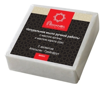 

Мыло с маслом арганы и карите Fruits du Maroc Savon de Argan 100г (апельсин, грейпфрут)
