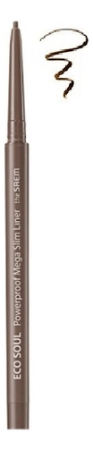 

Подводка для глаз тонкая Eco Soul Powerproof Mega Slim Liner 0,07г: 02 Deep Brown, Подводка для глаз тонкая Eco Soul Powerproof Mega Slim Liner 0,07г