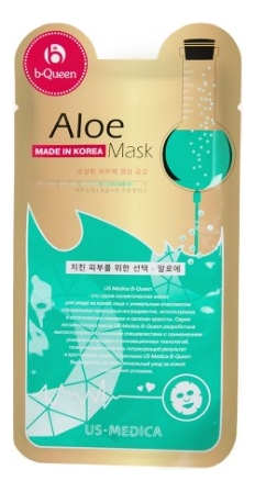 

Тканевая маска для лица с экстрактом алоэ Aloe Mask 23мл