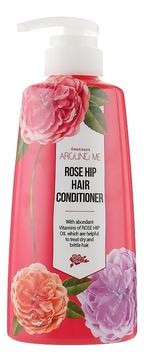 Кондиционер для волос с маслом шиповника Around Me Rose Hip Hair Conditioner 500мл