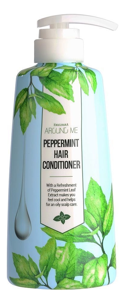 Купить Кондиционер для волос с перечной мятой Around Me Peppermint Hair Conditioner 500мл, Welcos