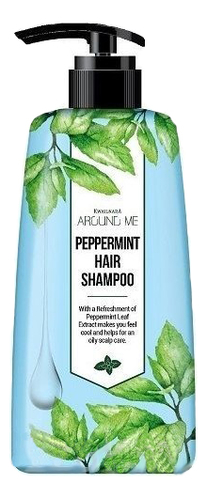 Купить Шампунь для волос с перечной мятой Around Me Peppermint Hair Shampoo 500мл, Welcos