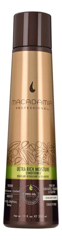 Увлажняющий кондиционер с маслом арганы и макадамии Professional Ultra Rich Moisture Conditioner Кондиционер 300мл 2432₽