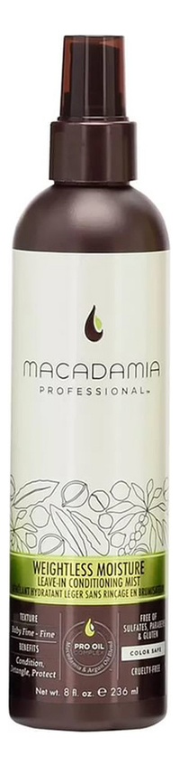 

Спрей-кондиционер для волос несмываемый Professional Weightless Moisture Leave-in Conditioning Mist: Спрей-кондиционер 236мл, Спрей-кондиционер для волос несмываемый Professional Weightless Moisture Leave-in Conditioning Mist