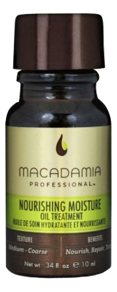 

Увлажняющее масло для волос Professional Nourishing Moisture Oil: Масло 10мл, Увлажняющее масло для волос Professional Nourishing Moisture Oil