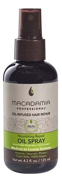 Купить Увлажняющее масло-спрей для волос Professional Nourishing Moisture Oil Spray: Масло-спрей 125мл, Macadamia