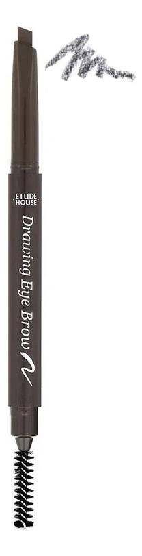 

Двойной карандаш для бровей Drawing Eye Brow Duo 0,3г: 04 Dark Gray, Двойной карандаш для бровей Drawing Eye Brow Duo 0,3г