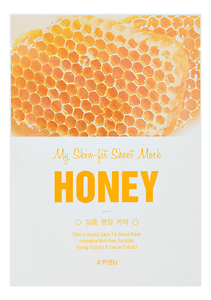 Tканевая маска для лица с экстрактом меда My Skin-Fit Sheet Mask Honey 25мл 106₽