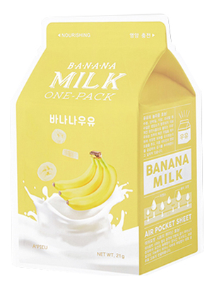 

Тканевая маска для лица с экстрактом банана Banana Milk One-Pack 21мл