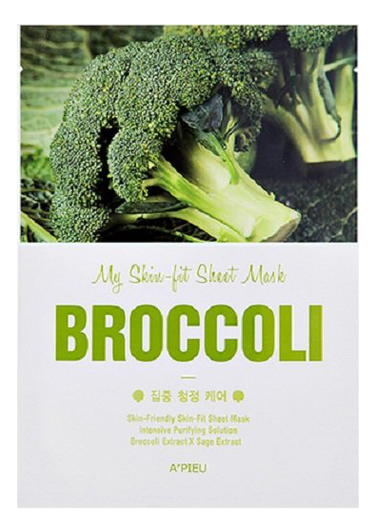 

Тканевая маска с экстрактом брокколи My Skin-Fit Sheet Mask Broccoli 25мл