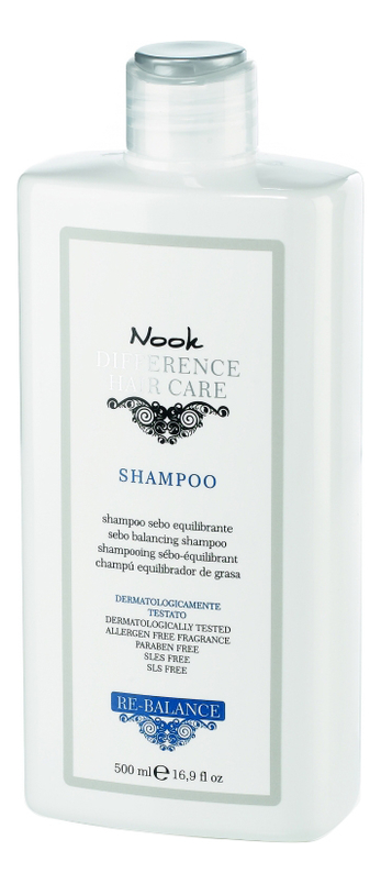 Шампунь для жирной кожи головы Ph 5,0 Difference Hair Care Sebo-Balancing Shampoo: Шампунь 500мл