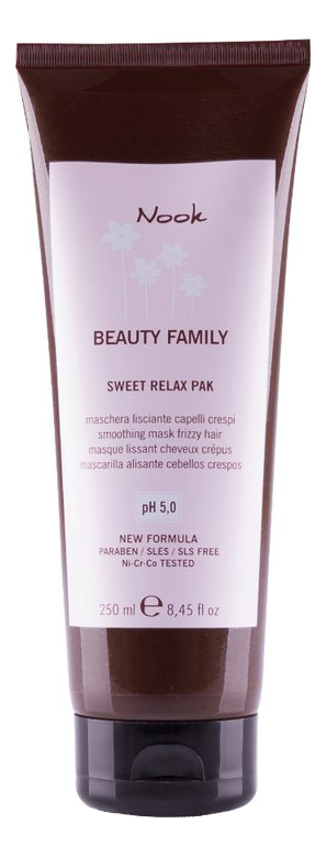 

Маска для непослушных волос Ph 5,0 Beauty Family Sweet Relax Pak Mask: Маска для волос 250мл, Маска для непослушных волос Ph 5,0 Beauty Family Sweet Relax Pak Mask
