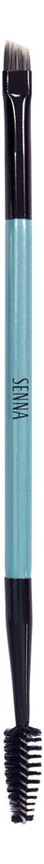 

Двусторонняя кисть для цветовой коррекции и укладки бровей Brush Brow Pro No40