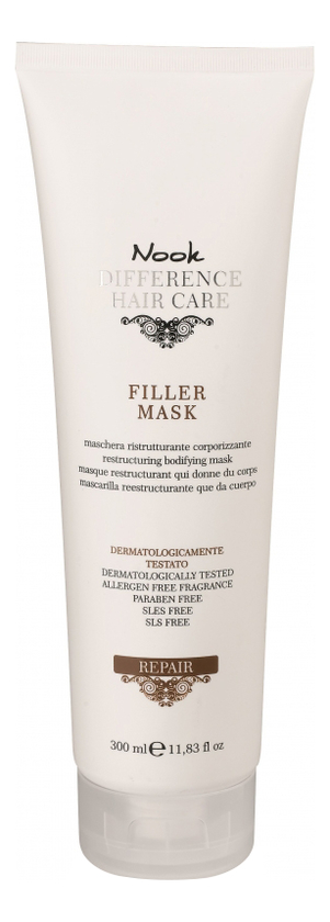 

Восстанавливающая маска для сухих и поврежденных волос Ph 4,0 Difference Hair Care Repair Filler Mask: Маска для волос 300мл, Восстанавливающая маска для сухих и поврежденных волос Ph 4,0 Difference Hair Care Repair Filler Mask