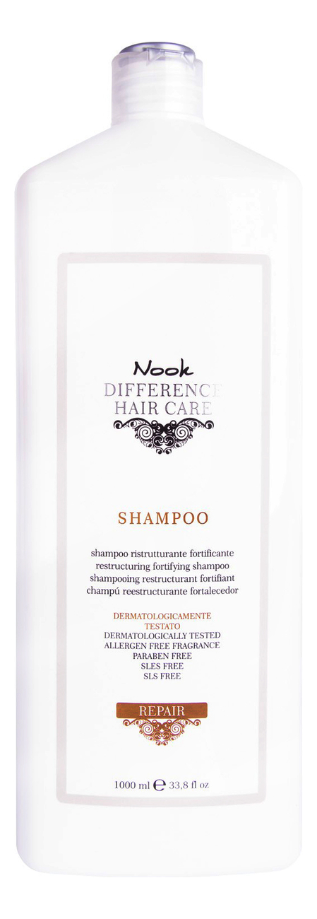 Укрепляющий шампунь Ph 5,5 Difference Hair Care Repair Shampoo: Шампунь 1000мл шампунь для чувствительной кожи головы ph 5 5 difference hair care delicate shooting shampoo шампунь 1000мл