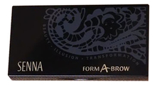 SENNA Набор для бровей Form-A-Brow Dark (3 оттенка + 4 трафарета + кисть)