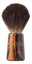 Mondial Помазок для бритья борсучий ворс (цвет древесина)