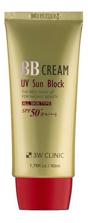 Солнцезащитный BB крем для лица BB Cream UV Sun Block SPF50+ PA+++ 50мл солнцезащитный bb крем для лица bb cream uv sun block spf50 pa 50мл