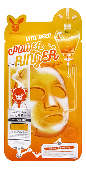 Тканевая маска для лица с витаминами Vita Deep Power Ringer Mask Pack: Маска 23мл