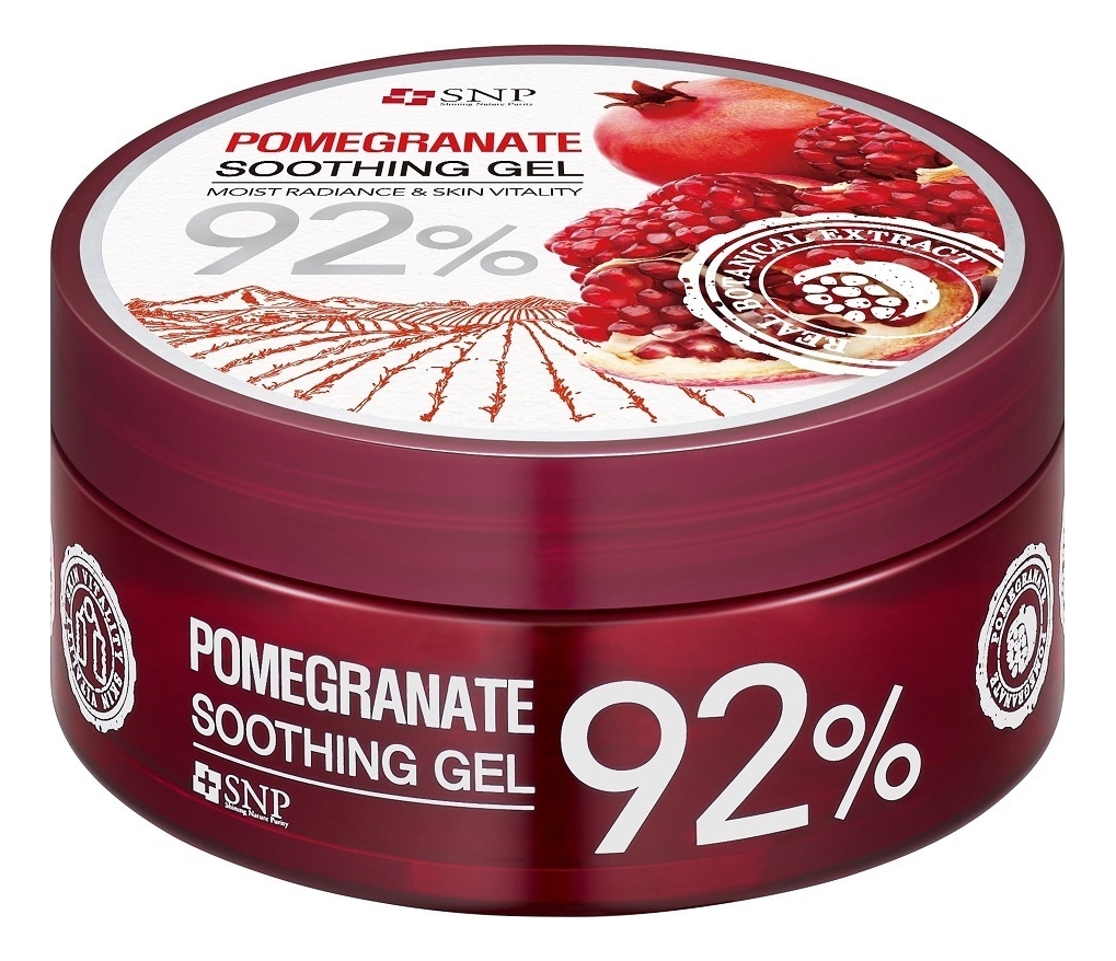 Успокаивающий гель с экстрактом граната Pomegranate 92% Soothing Gel 300г от Randewoo