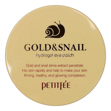 Petitfee Гидрогелевые патчи для области вокруг глаз Gold & Snail Hydrogel Eye Patch 60шт