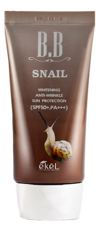 BB крем для лица с экстрактом улиточного муцина Snail BB Cream SPF50+ PA+++ 50мл