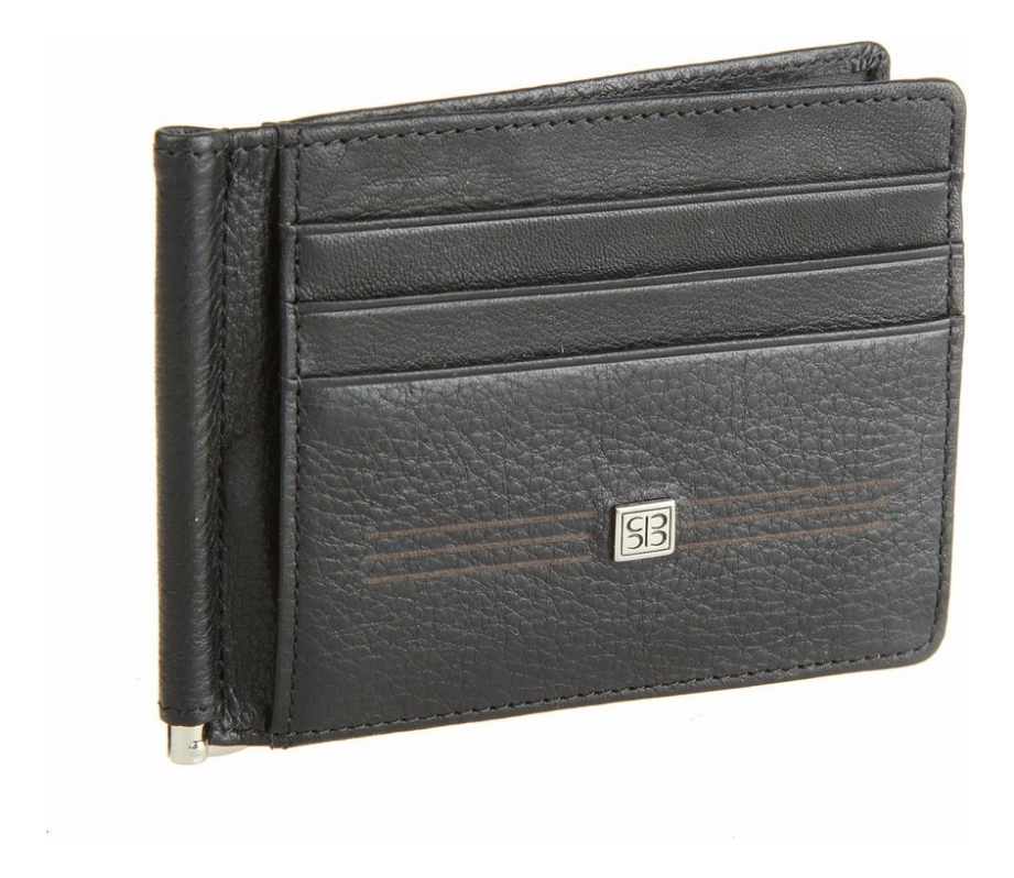 

Портмоне с зажимом West Black 2342 (черное)