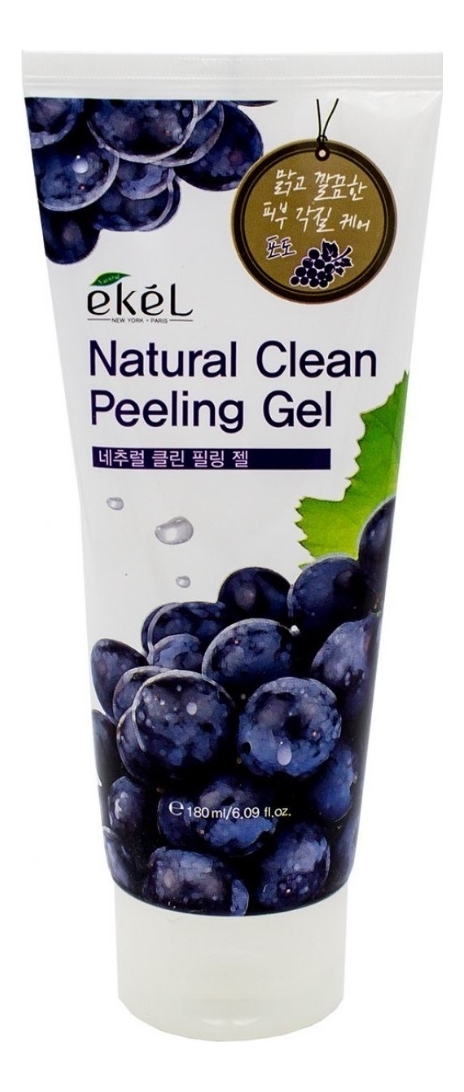 Купить Пилинг-скатка для лица с экстрактом винограда Grape Natural Clean Peeling Gel 180мл: Пилинг-скатка 180мл, Ekel